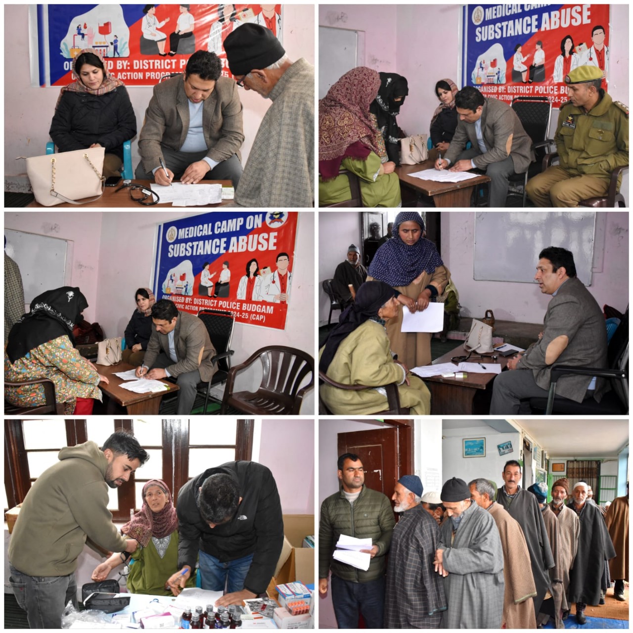 'Police Organizes Medical Health Camp in Budgam'